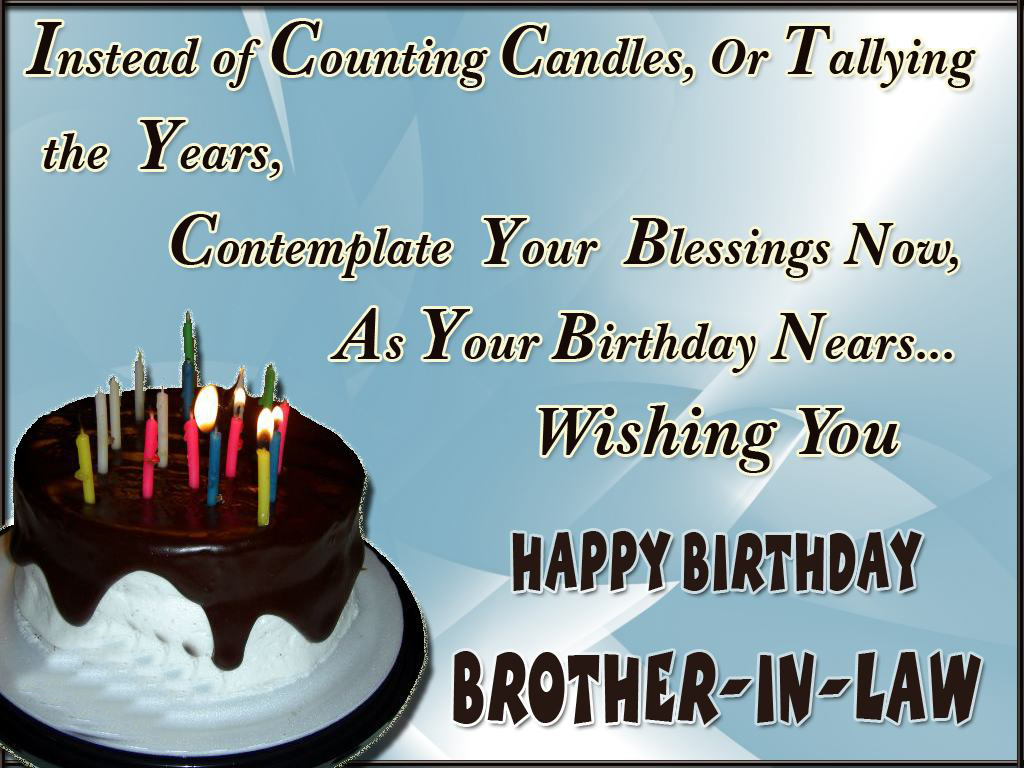 Happy birthday brother in law quotes, images and messages