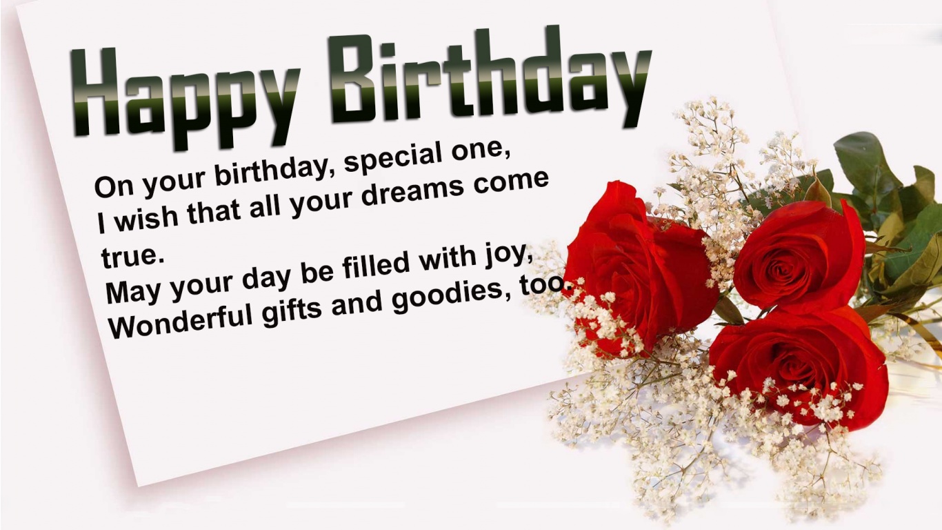 Birthday wishes for someone special in your life - Special Birthday Wishes